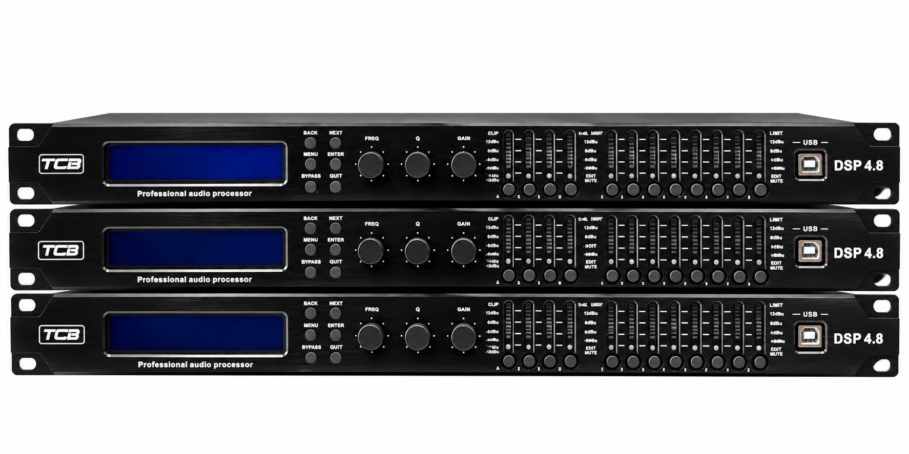 Bộ Xử Lý Tín Hiệu TCB DSP 4.8 FIR – 4 Input 8 Output, 96kHz/24bit
