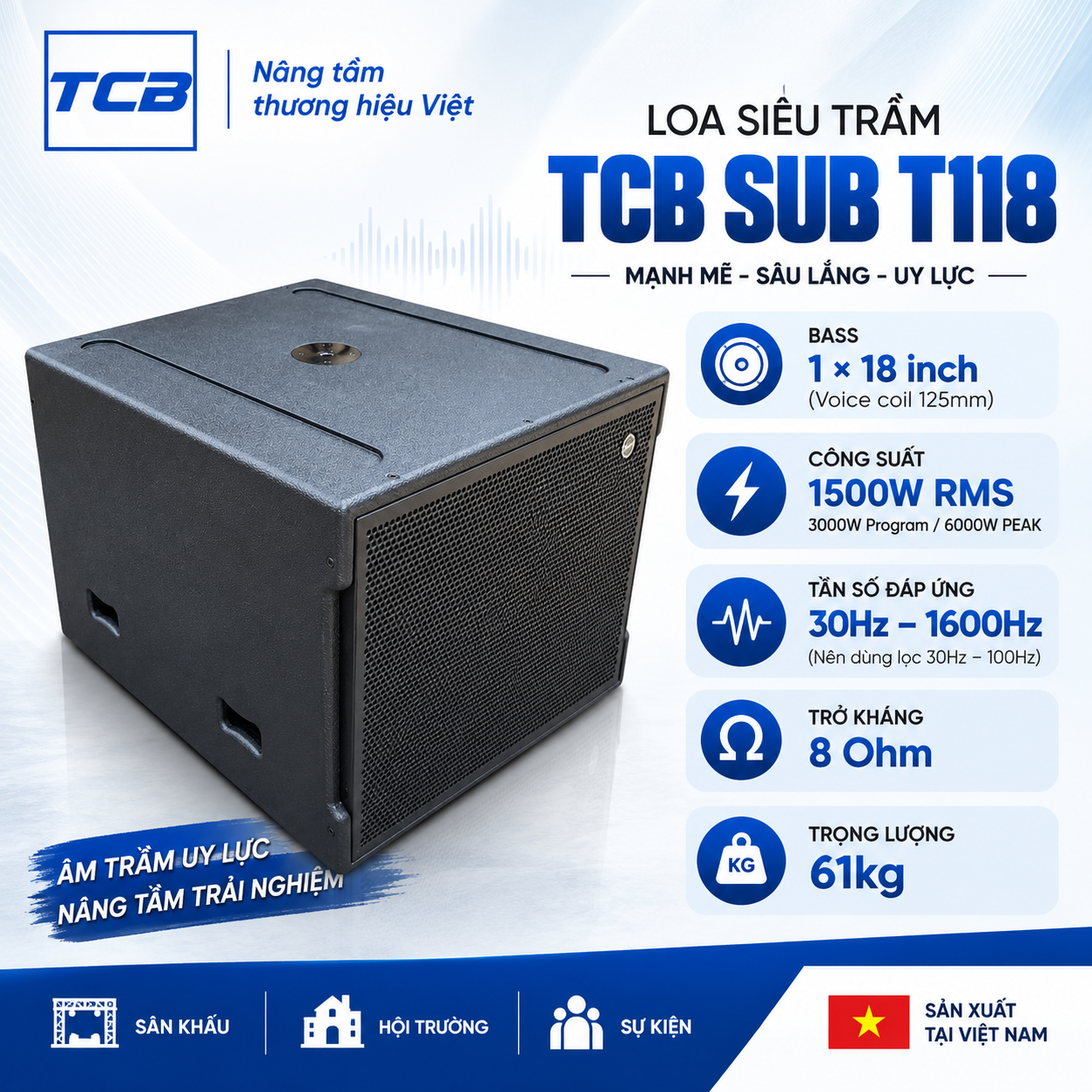 Cách chọn loa Subwoofer 18 inch phù hợp cho dàn âm thanh chuyên nghiệp